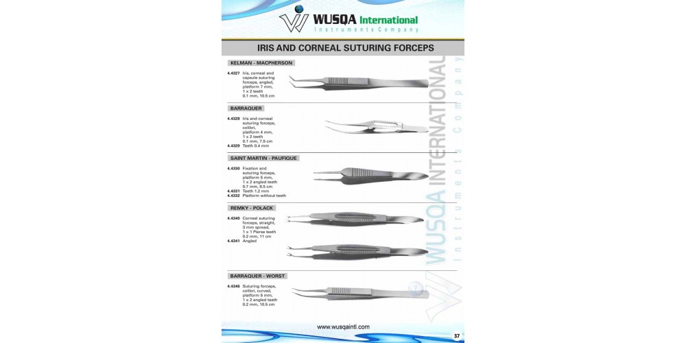 Iris and Corneal Stunning Forceps 